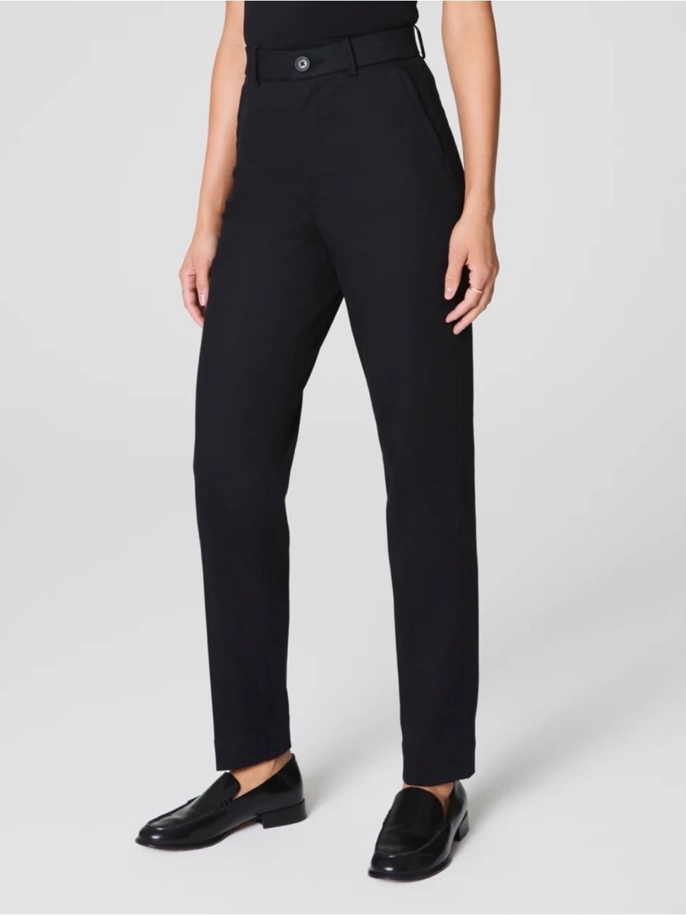 SPANXsupersmooth Stretch Twill Slim Straight Black Pant size XL